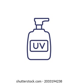 icono de crema de protector solar