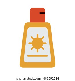 sunscreen or sunblock icon image 
