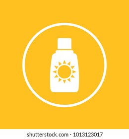 sunscreen, suntan lotion icon