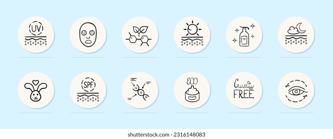 Sunscreen. A topical product applied to the skin to protect it from harmful ultraviolet rays of the sun, preventing sunburn.