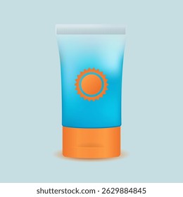 Tubo de protector solar – Icono de verano simple