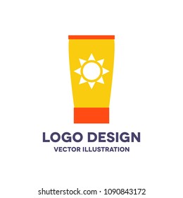 sunscreen vector icon