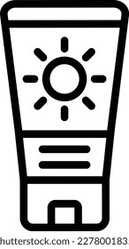 Ilustración de diseño de iconos del vector de pantalla solar