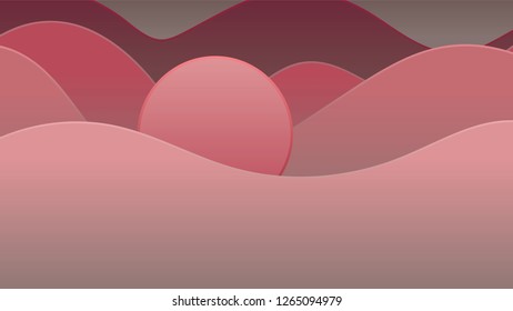Sunset Abstract Background vector