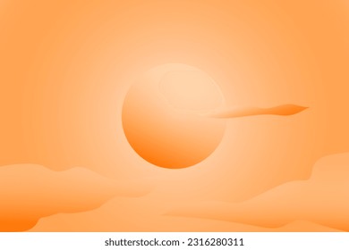 Sonnenuntergang abstrakt mit Cloud Hintergrund. 