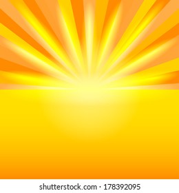 sunset background - vector illustration