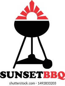 Sunset with Barbeque (Logo) thats the best choice for your holiday