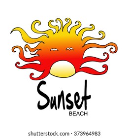Sunset beach.