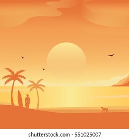 Sunset beach