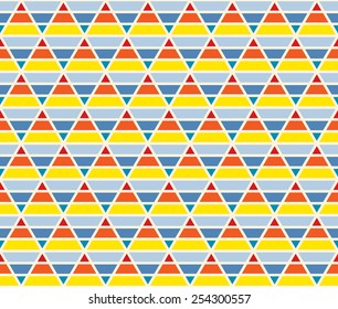 Sunset beach color stripe geometric argyle seamless pattern background vector.