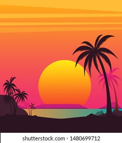 1,823,765 Sunset beach background Images, Stock Photos & Vectors ...
