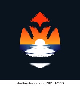 sunset beach vacation design inspiration