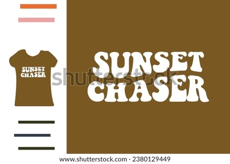 Sunset chaser t shirt design