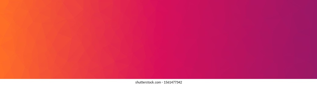 Sunset color Abstract trianglify Generative Art background illustration