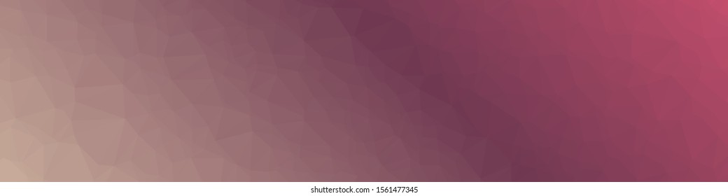 Sunset color Abstract trianglify Generative Art background illustration