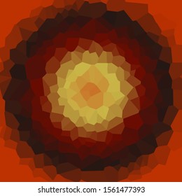 Sunset color Abstract trianglify Generative Art background illustration