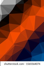 sunset Color Abstract trianglify Generative Art background illustration