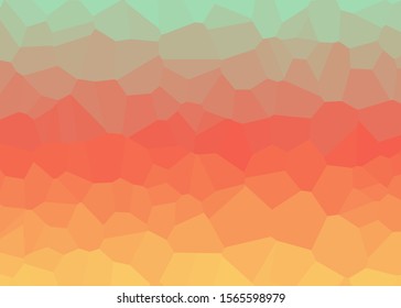 Sunset Color Abstract trianglify Generative Art background illustration