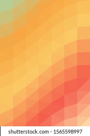 Sunset Color Abstract trianglify Generative Art background illustration