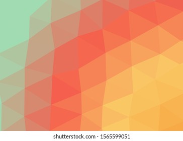 Sunset Color Abstract trianglify Generative Art background illustration