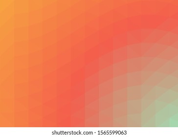 Sunset Color Abstract trianglify Generative Art background illustration