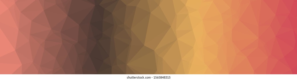 Sunset Color Abstract trianglify Generative Art background illustration