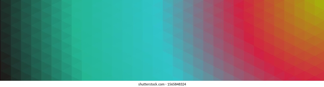 Sunset Color Abstract trianglify Generative Art background illustration