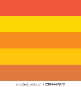 Sunset color palette with 5 different hues of a radiant sunset
