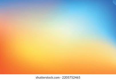 fondo abstracto de color amarillo y gradiente azul de color ocaso.