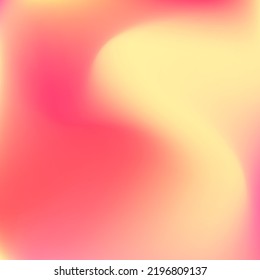 Sunset Curve Red Neon Yellow Swirl Gradient Mesh. Vibrant Watercolor Bright Flow Fluid Background. Orange Peach Warm Trendy Color Gradient Background. Liquid Pink Sunrise Pastel Design Picture.