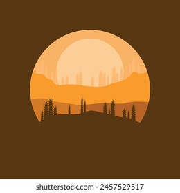 Sunset in The Desert template