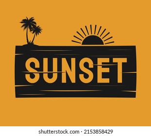 sunset design for summer event