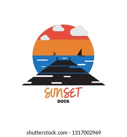 Sunset dock view
