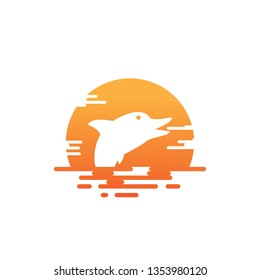 sunset dolphin logo