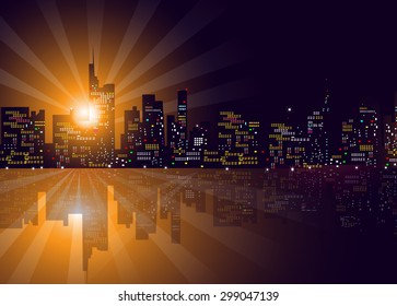 Sunset & Evening City