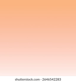 Sunset glow gradient vector with a smooth blend from peach to light orange. Soft pastel tones create a warm and elegant background, perfect for web design, digital artwork, UI elements, posters.