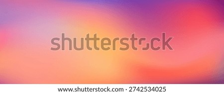 Sunset gradation background with pastel orange and pink tones melting into soft purple edge. This sunset gradation looks gentle and warm.