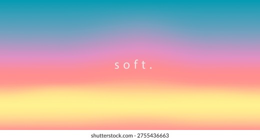 Sunset gradation soft pastel sunset gradient background