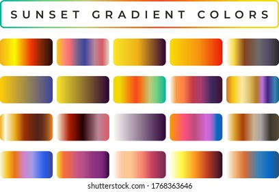 Sunset Gradient Color Swatches for Adobe Illustrator
