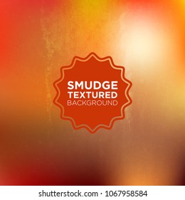 Sunset Grunge Background with Smudged Texture