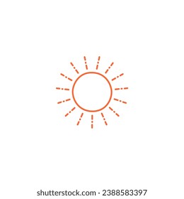 sunset hand drawn element vector decorative