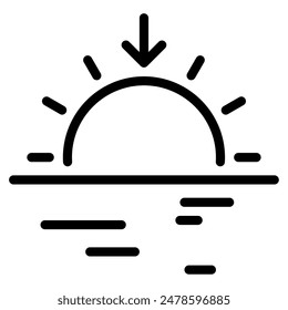 Sunset Hues icon for web, app, infographic etc
