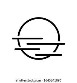 sunset icon design vector template