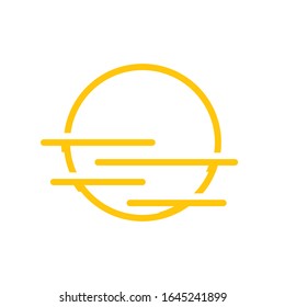 sunset icon design vector template