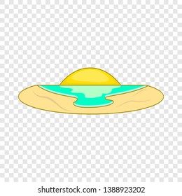 Sunset icon. Flat illustration of sunset vector icon for web