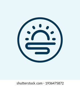 sunset icon isolated on white background from ramadan collection. sunset icon trendy and modern sunset symbol for logo, web, app