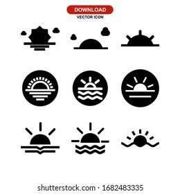 sunset icon or logo isolated sign symbol vector illustration - Collection of high quality black style vector icons

