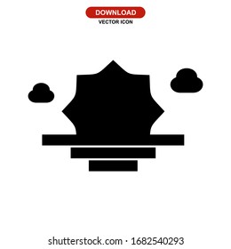 sunset icon or logo isolated sign symbol vector illustration - high quality black style vector icons

