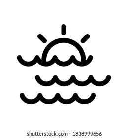 sunset icon or logo isolated sign symbol vector illustration - high quality black style vector icons
