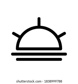 sunset icon or logo isolated sign symbol vector illustration - high quality black style vector icons
